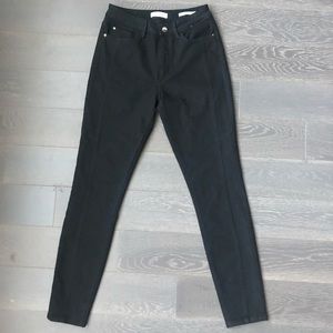 Guess black high waisted jeans